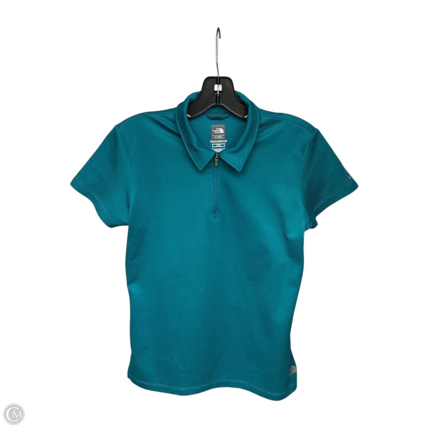 Athletic Top Short Sleeve By Nike Apparel In Teal, Size: M