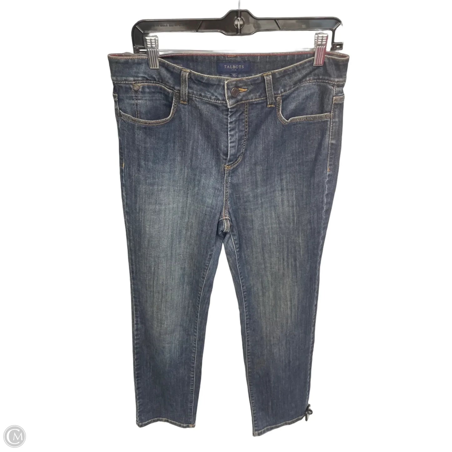 Jeans Straight By Talbots In Blue Denim, Size: 10