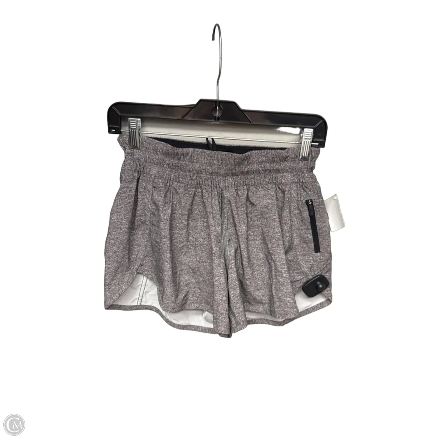 Athletic Shorts By Lululemon In Grey, Size: 8