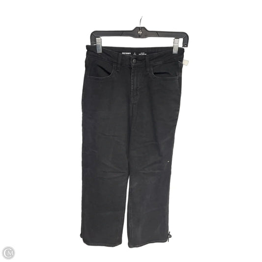 Jeans Wide Leg By Old Navy In Black, Size: 2p