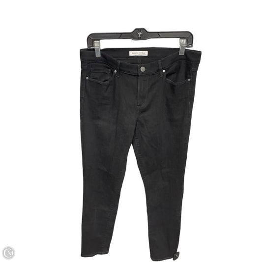 Jeans Skinny By Banana Republic In Black, Size: 12