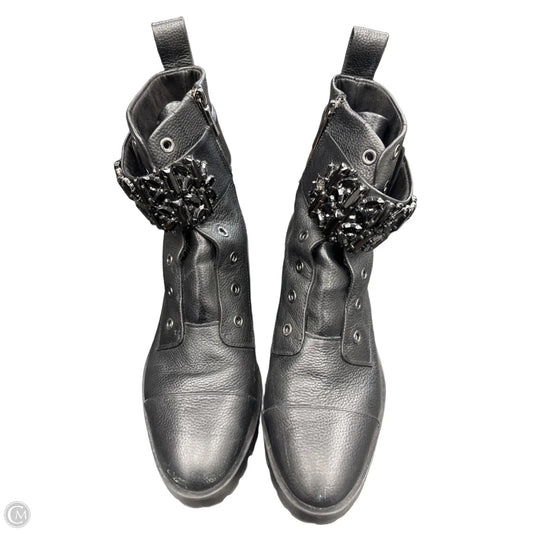 Boots Designer By Karl Lagerfeld In Black, Size: 8