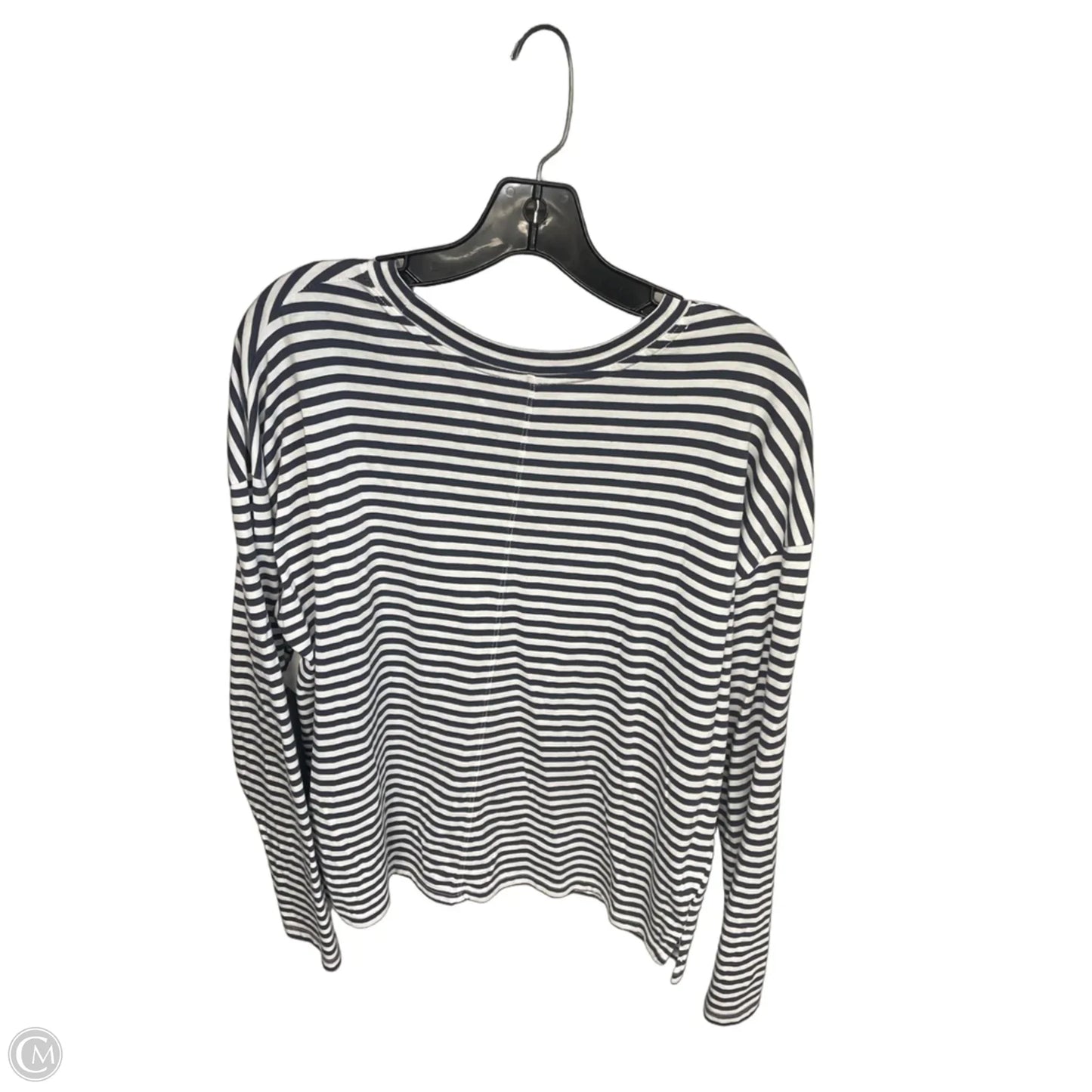 Top Long Sleeve Basic By A New Day In Grey & White, Size: M