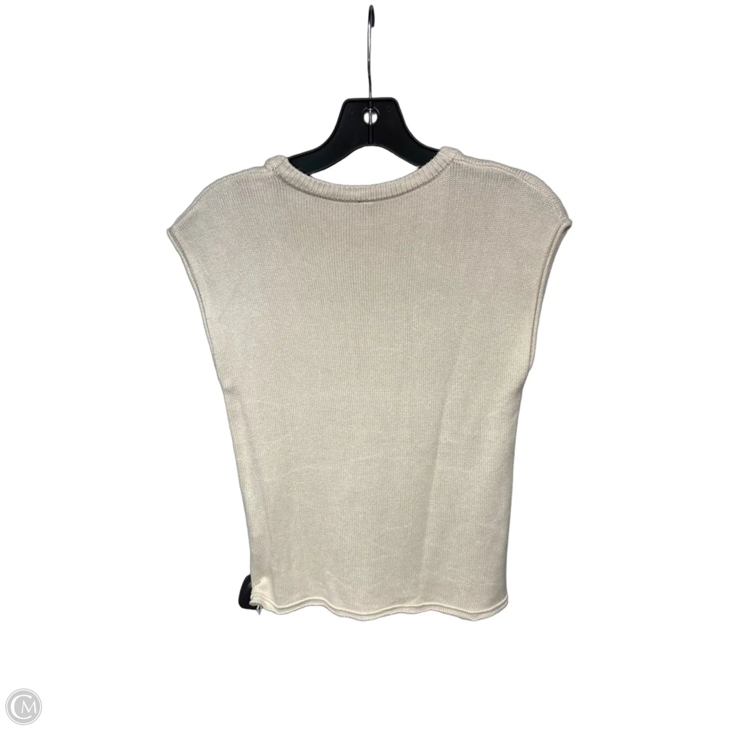 Top Sleeveless By Clothes Mentor In Cream, Size: S