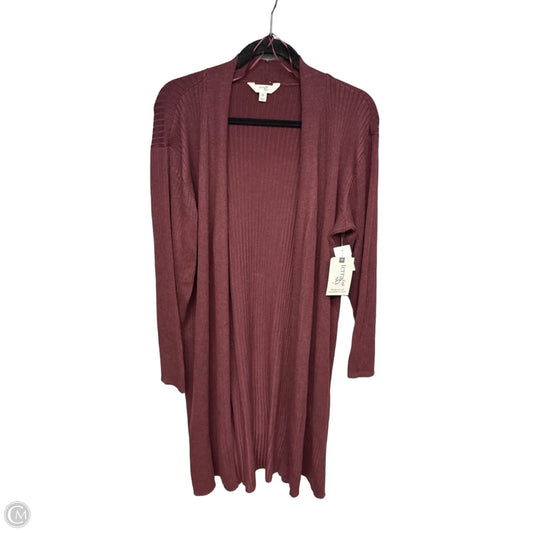 Cardigan By Terra & Sky In Red, Size: Xl