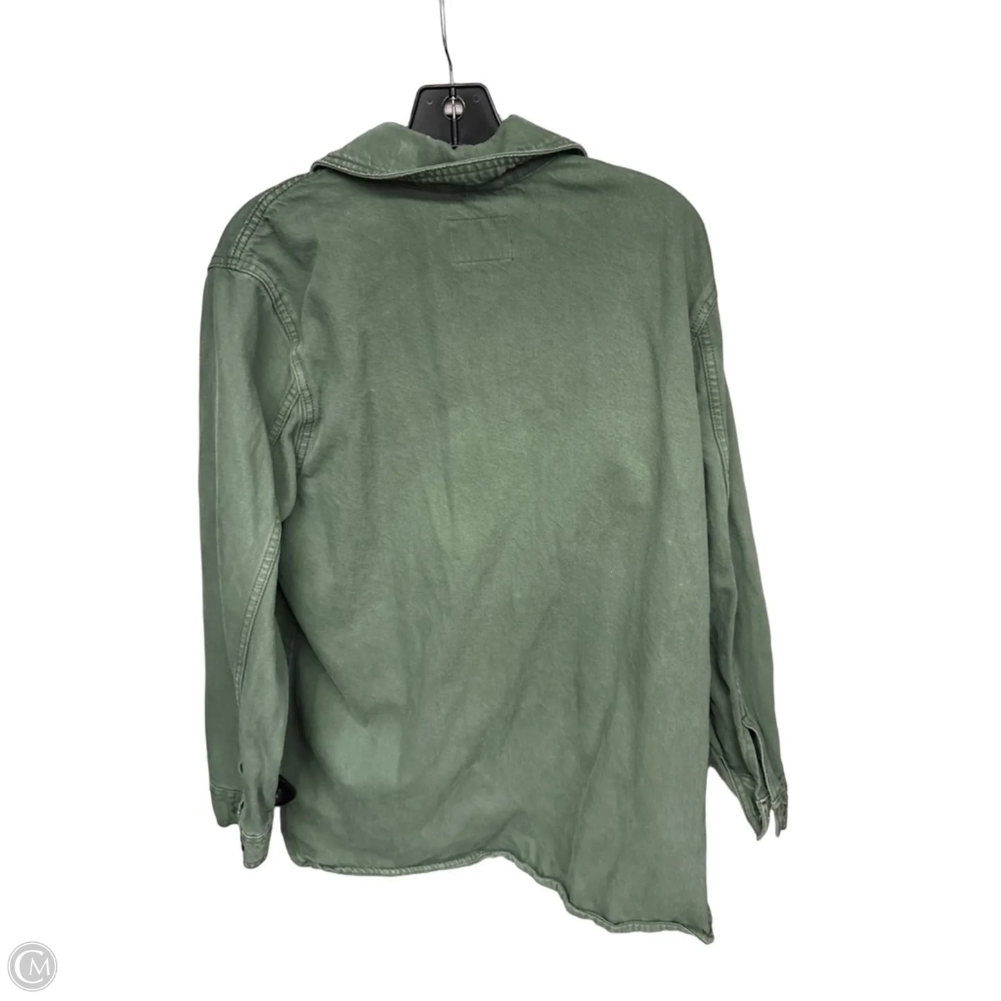 Jacket Shirt By Old Navy In Green, Size: L