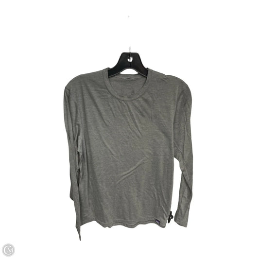Top Long Sleeve Basic By Patagonia In Grey, Size: S