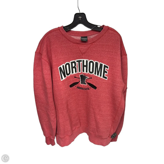 Sweatshirt Crewneck By Signature Collection In Red, Size: L