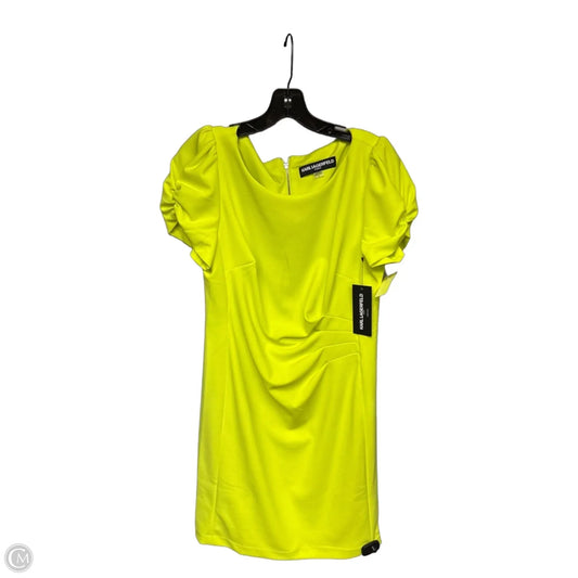 Dress Designer By Karl Lagerfeld In Yellow, Size: 12