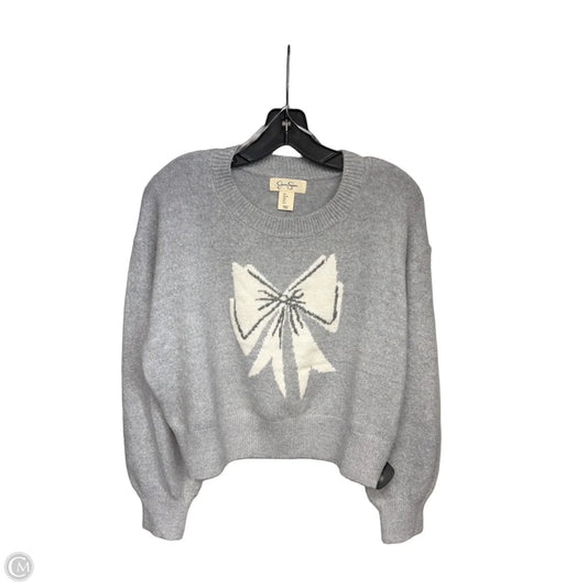 Sweater By Jessica Simpson In Grey, Size: L