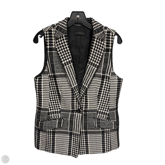 Vest Other By Talbots In Black & Cream, Size: 6