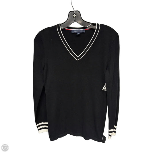 Top Long Sleeve By Tommy Hilfiger In Black & White, Size: S