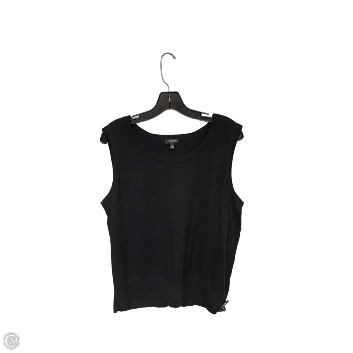 Top Sleeveless Basic By Talbots In Black, Size: 2x