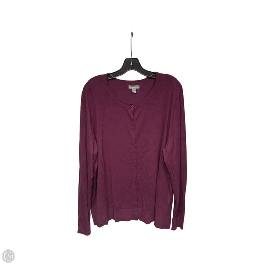 Cardigan By Style And Company In Purple, Size: 2x