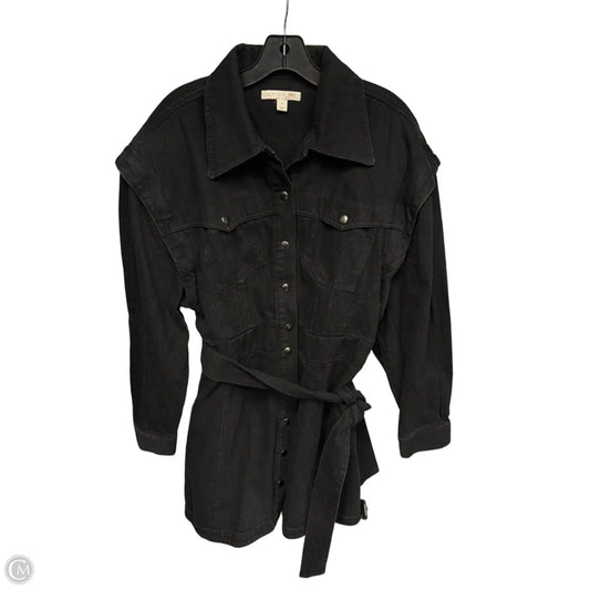 Jacket Denim By Inc In Black, Size: Xl