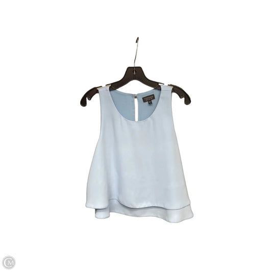 Top Sleeveless By Topshop In Blue, Size: 8