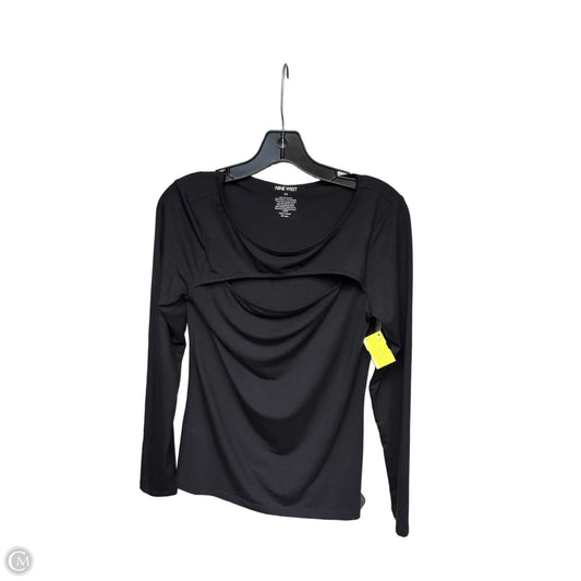 Top Long Sleeve Basic By Nine West In Black, Size: M