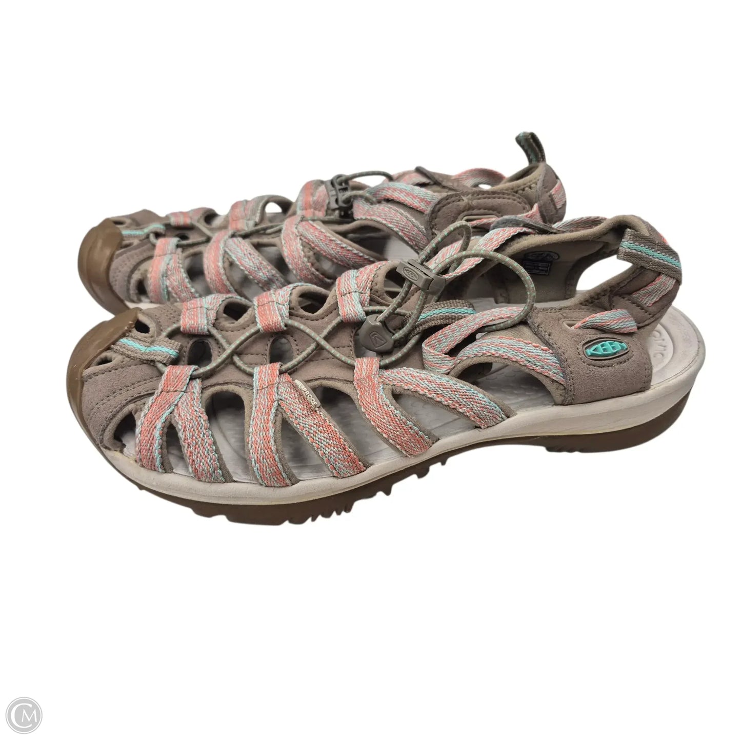 Sandals Sport By Keen In Brown & Orange, Size: 11
