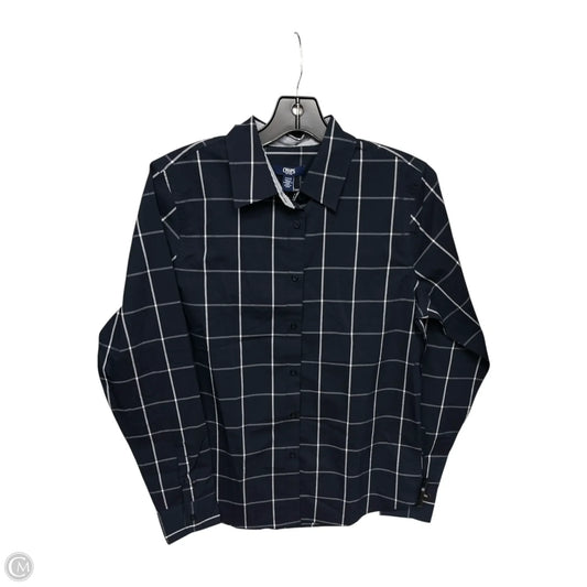 Top Long Sleeve By Chaps In Navy, Size: Sp