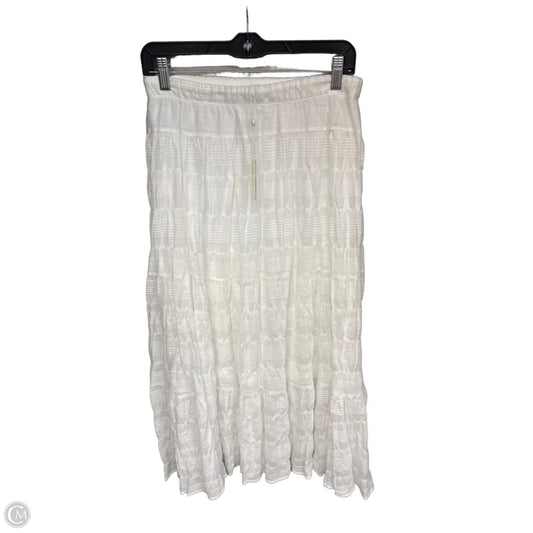 Skirt Maxi By Max Studio In White, Size: S
