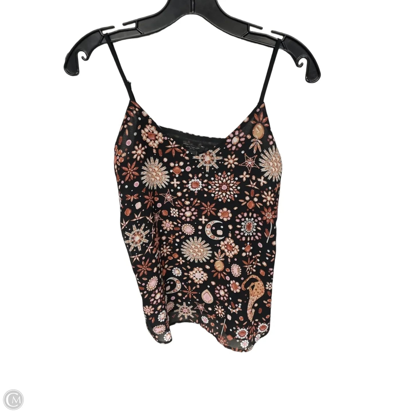 Top Sleeveless By Ann Taylor In Floral Print, Size: Xsp