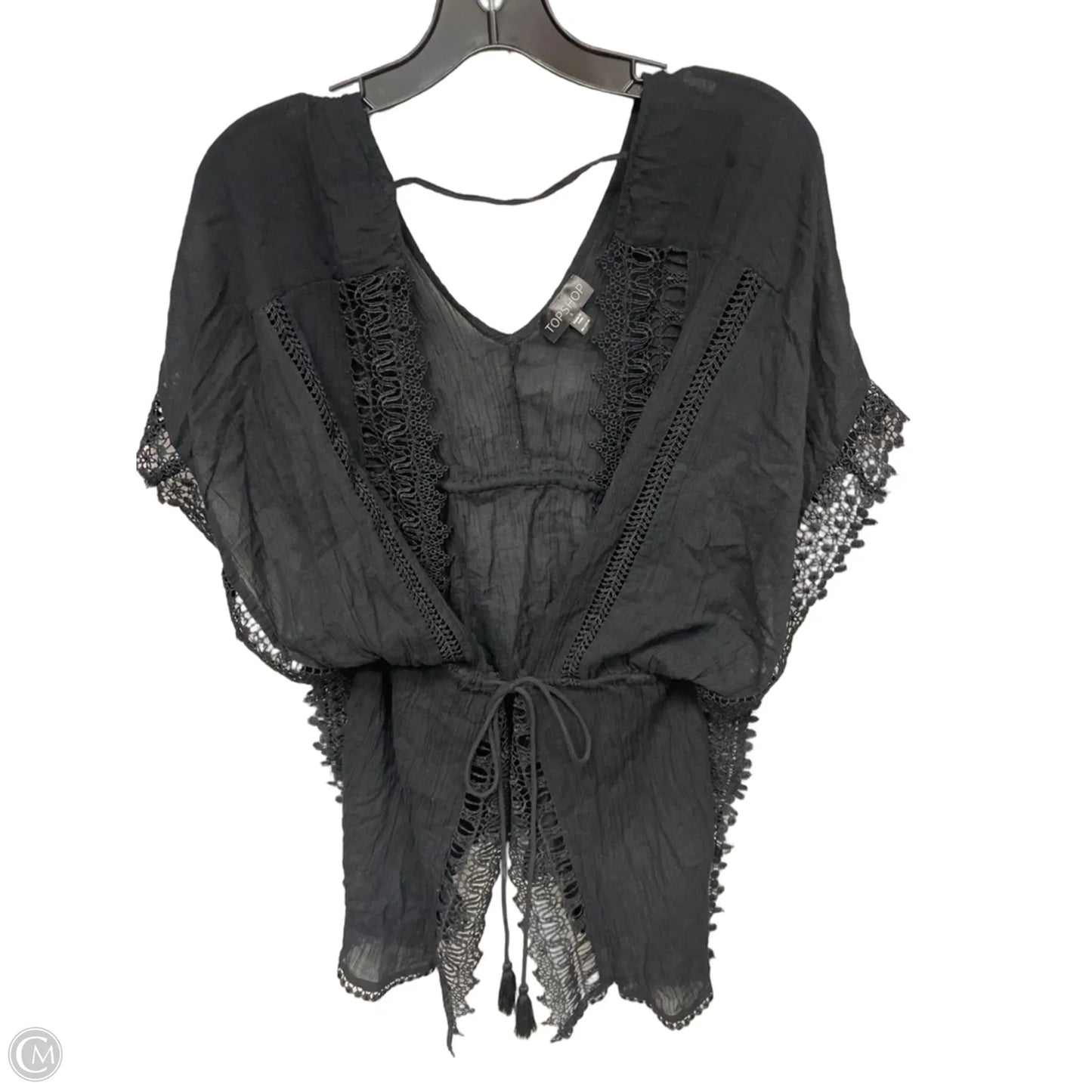 Swimwear Cover-up By Topshop In Black, Size: S