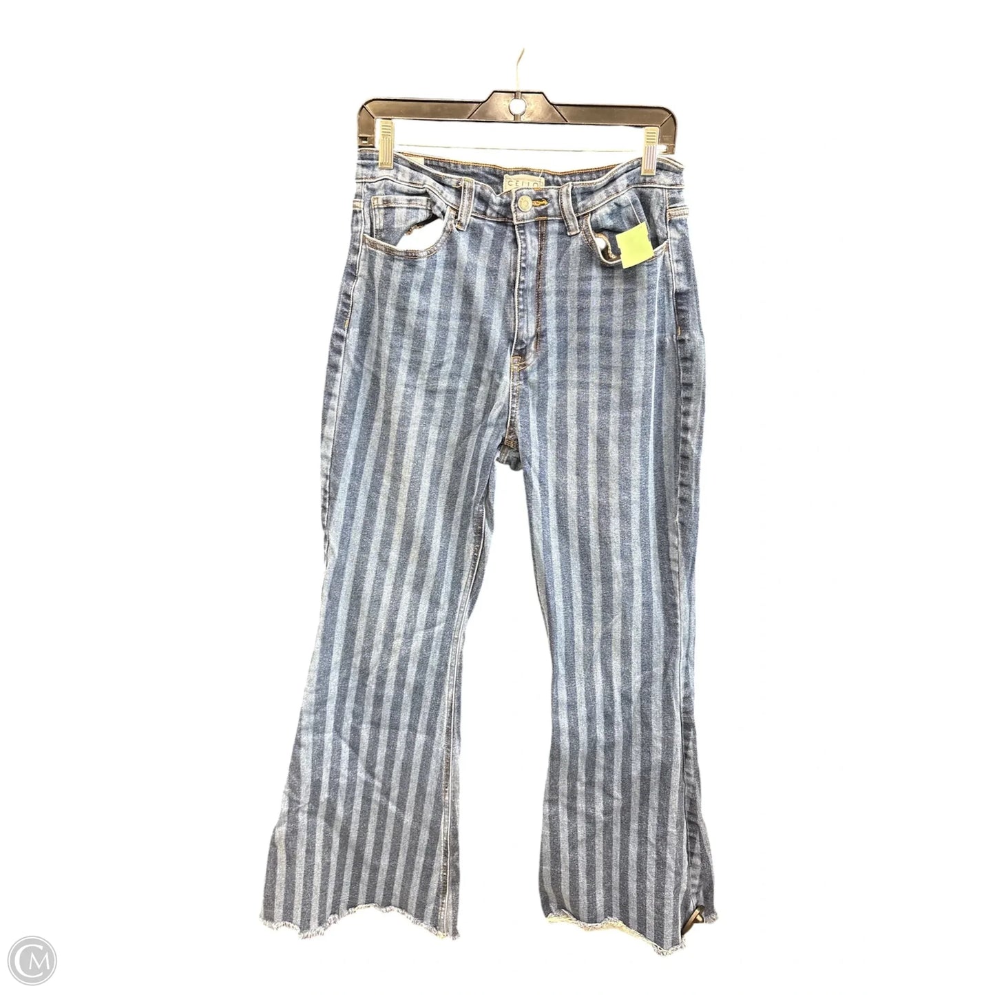 Jeans Flared By Cello In Blue Denim, Size: 13
