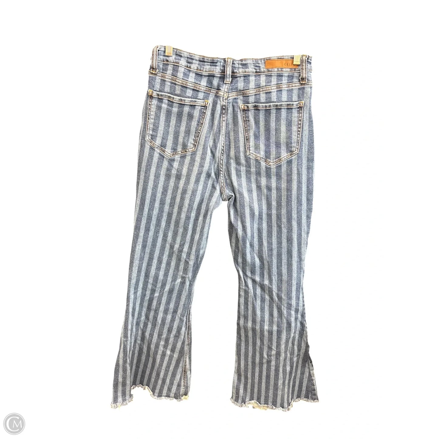 Jeans Flared By Cello In Blue Denim, Size: 13