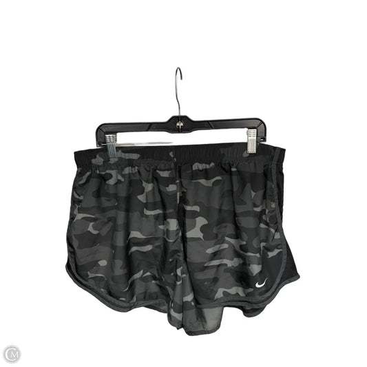 Athletic Shorts By Nike In Camouflage Print, Size: 2x
