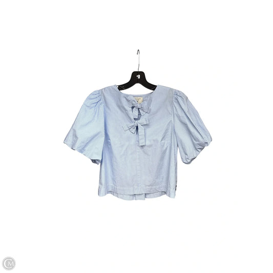 Top Short Sleeve By Target-designer In Blue & White, Size: Xs