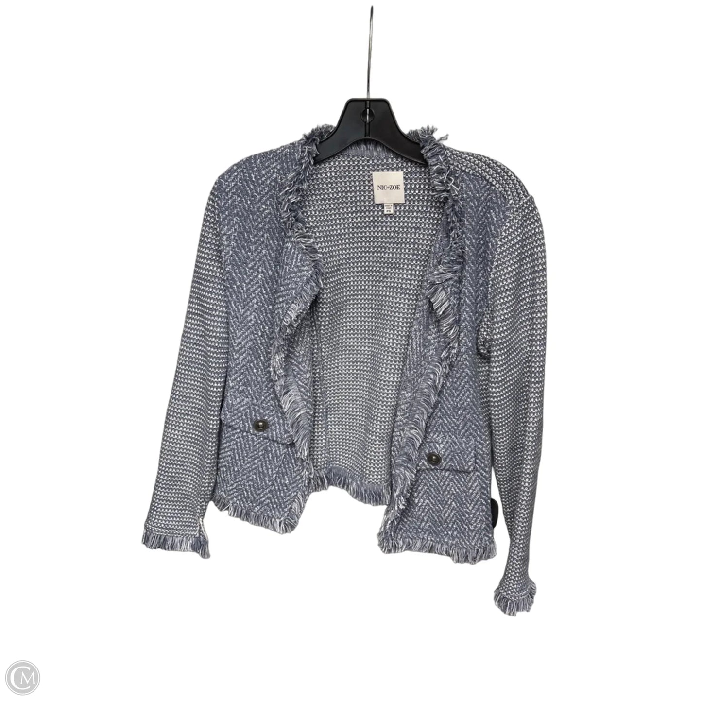 Blazer By Nic + Zoe In Blue & White, Size: Sp