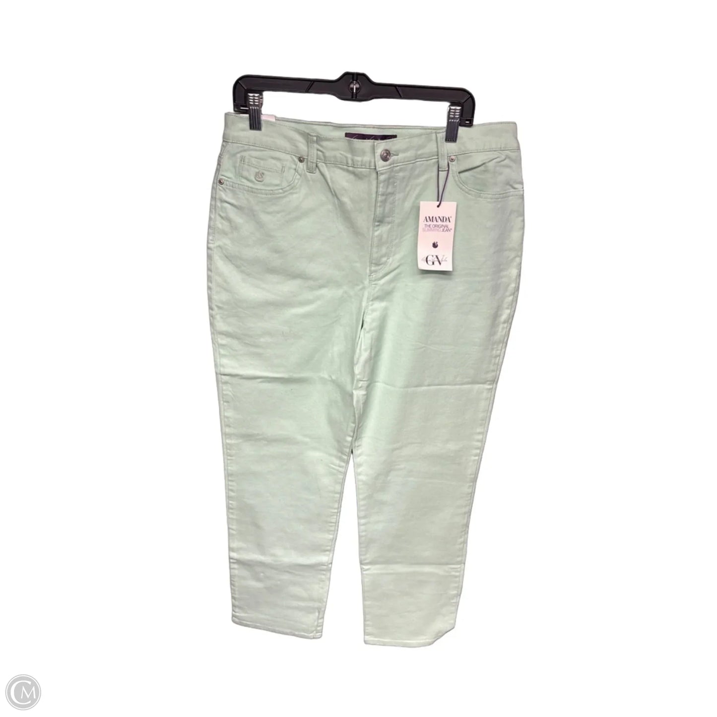 Jeans Straight By Gloria Vanderbilt In Green, Size: 16