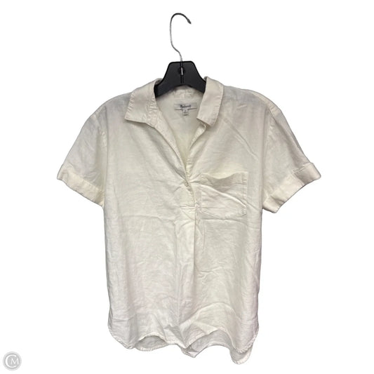 Top Short Sleeve By Madewell In White, Size: Xs