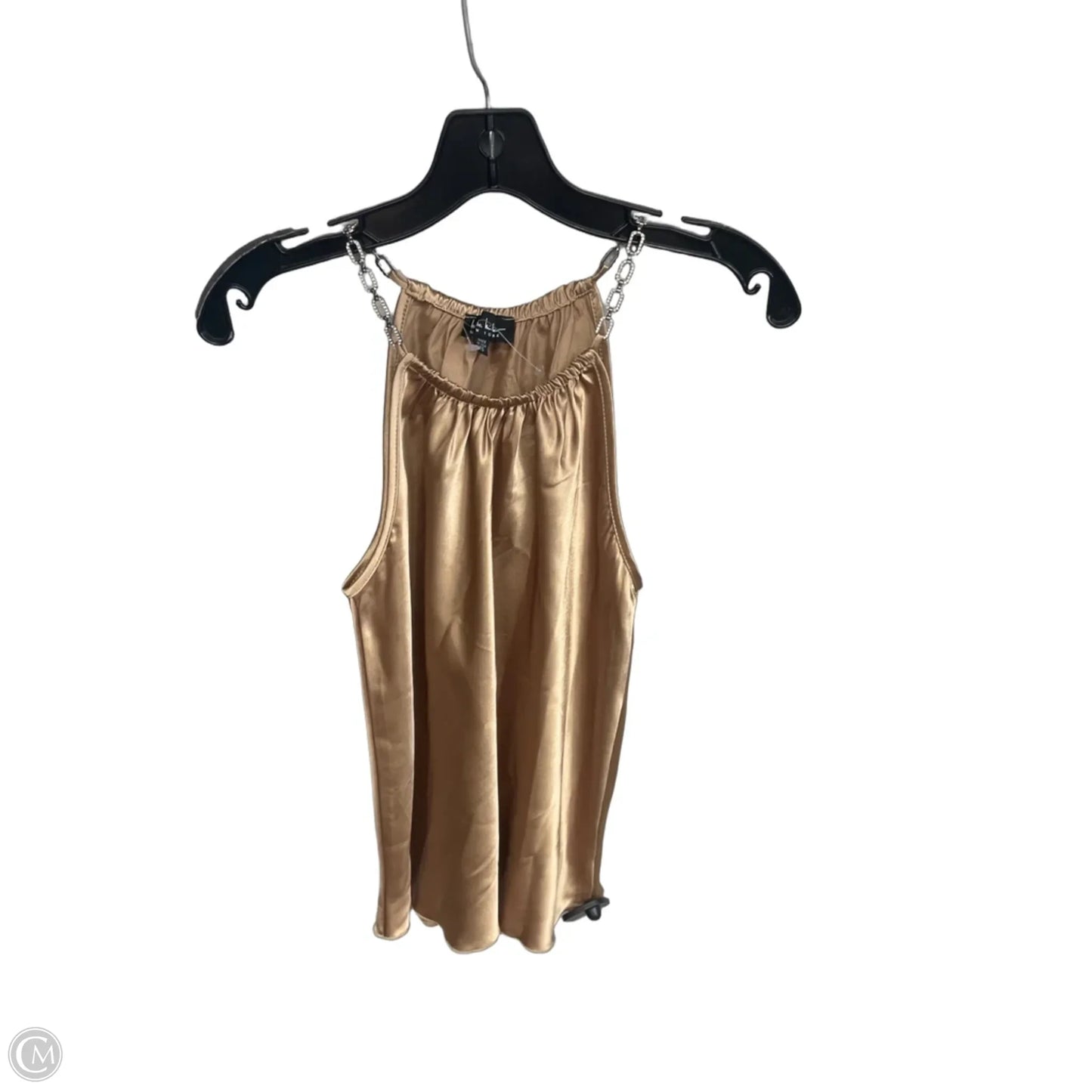Top Sleeveless By Nicole By Nicole Miller In Gold, Size: Xs