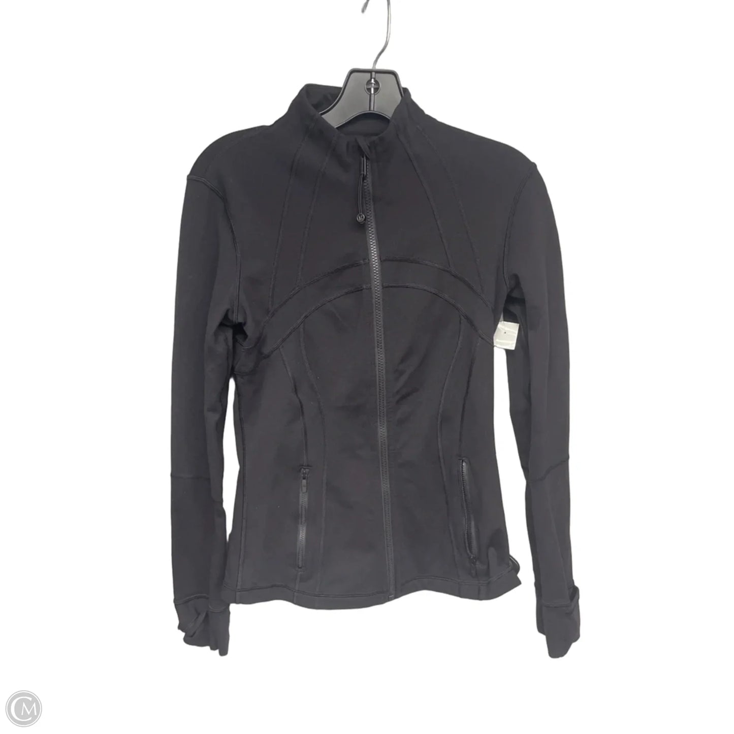 Athletic Jacket By Lululemon In Black, Size: 6