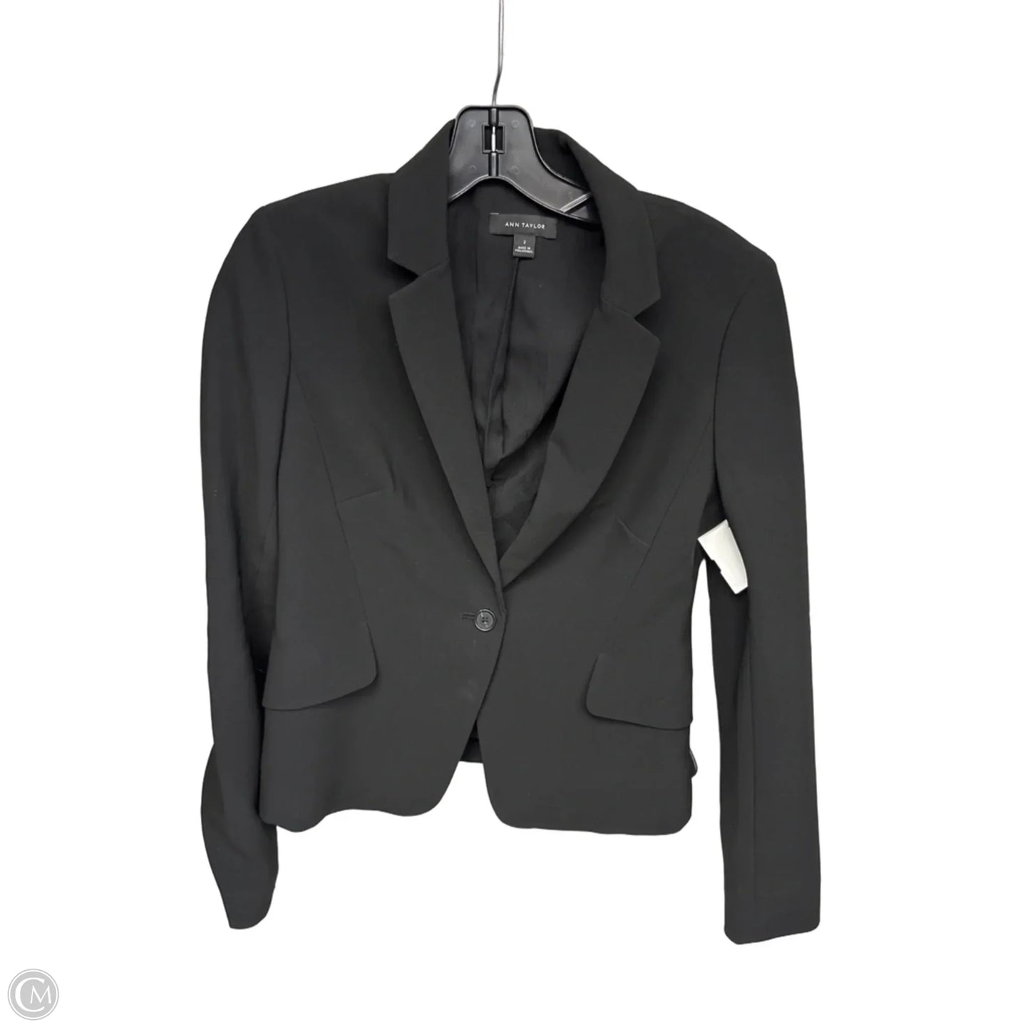Blazer By Ann Taylor In Black, Size: 2