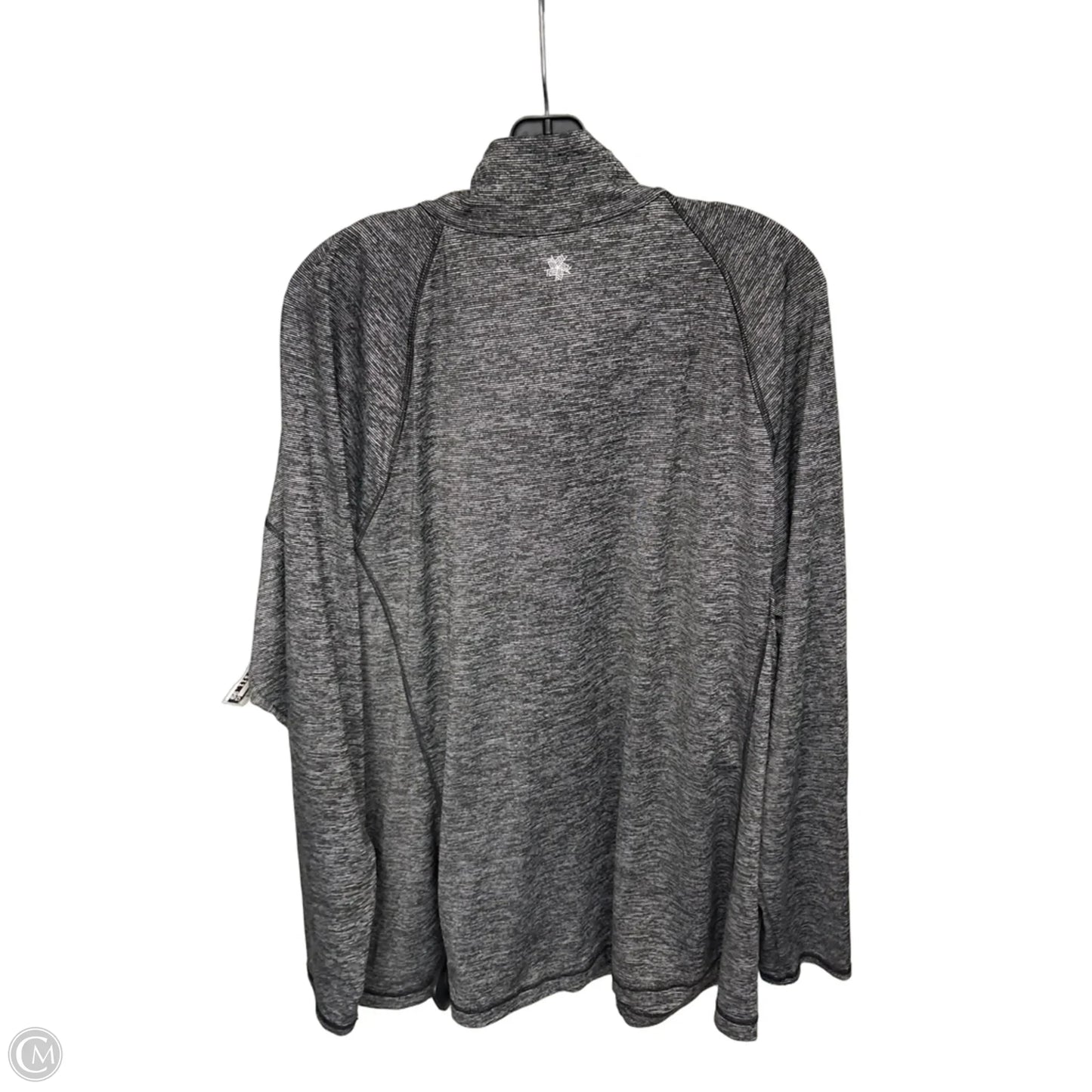 Athletic Jacket By Tek Gear In Grey, Size: 3x
