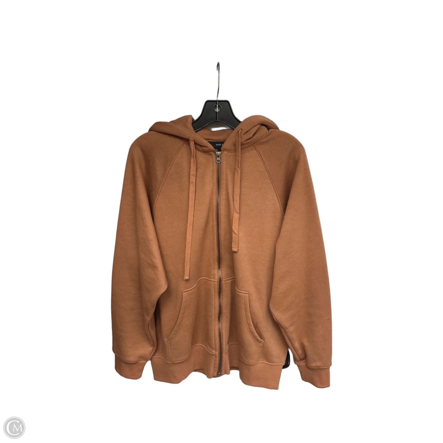 Sweatshirt Hoodie By Rae Mode In Orange, Size: M