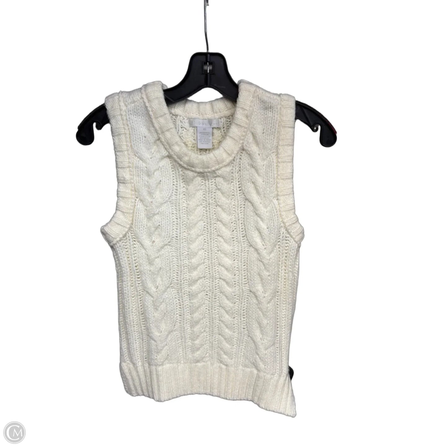 Vest Sweater By Design History In White, Size: Xs