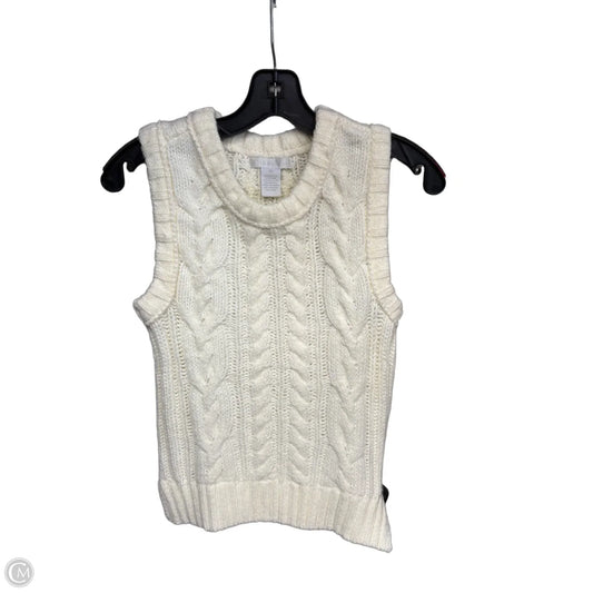 Vest Sweater By Design History In White, Size: Xs