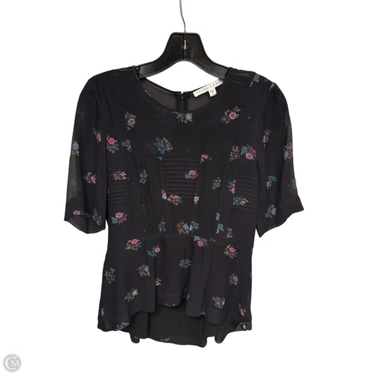 Top Short Sleeve Designer By Veronica Beard In Floral Print, Size: 2