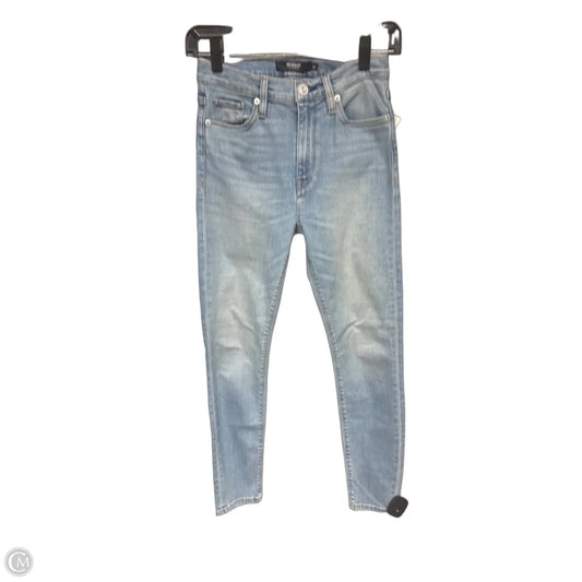 Jeans Skinny By Hudson In Blue Denim, Size: 0