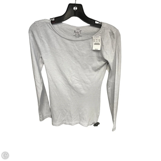 Top Long Sleeve By J. Crew In Grey, Size: Xxs