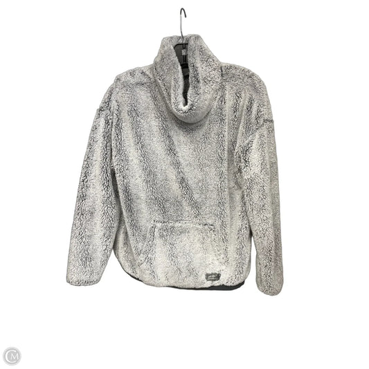 Jacket Faux Fur & Sherpa By Eddie Bauer In Grey, Size: M