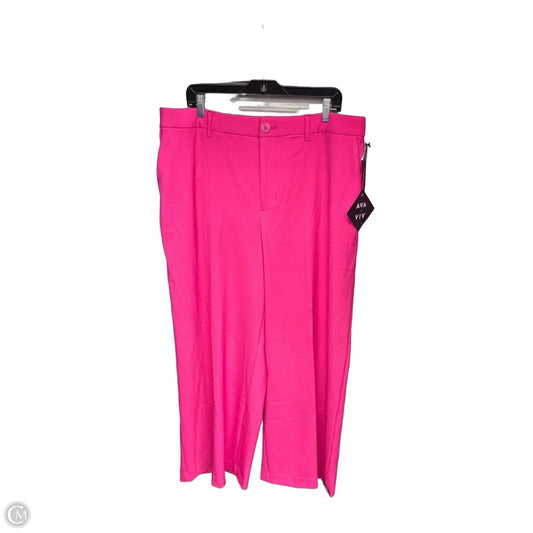 Pants Dress By Ava & Viv In Pink, Size: 16