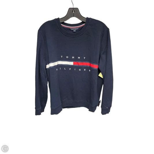 Sweatshirt Crewneck By Tommy Hilfiger In Navy, Size: Xl