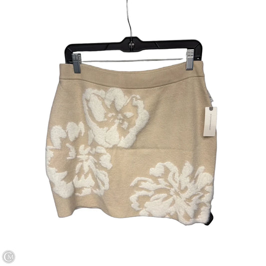 Skirt Mini & Short By Anthropologie In Tan, Size: L