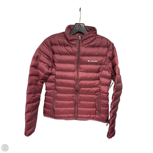 Jacket Puffer & Quilted By Columbia In Maroon, Size: M