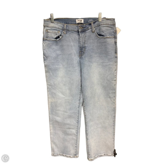 Jeans Straight By Kensie In Blue Denim, Size: 14