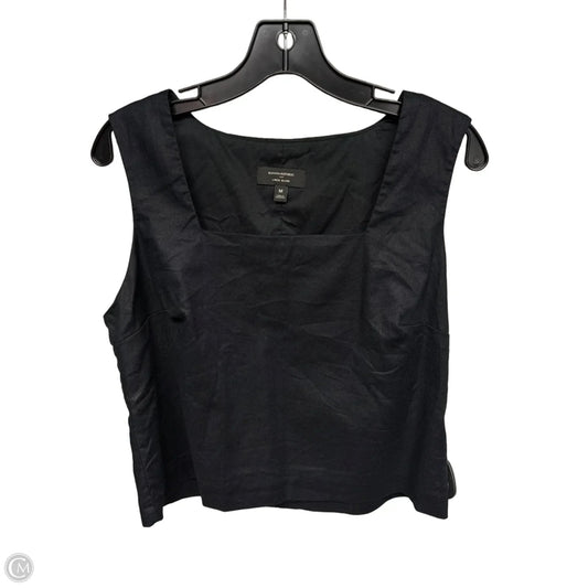 Top Sleeveless By Banana Republic In Black, Size: M